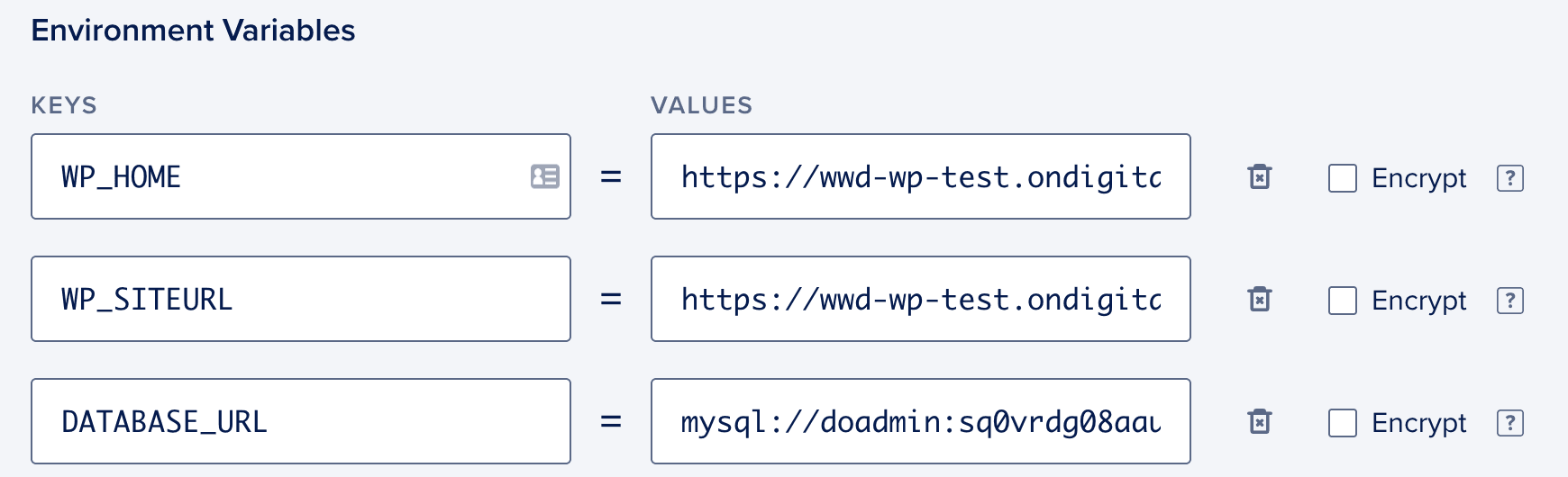 Umgebungsvariablen konfigurieren