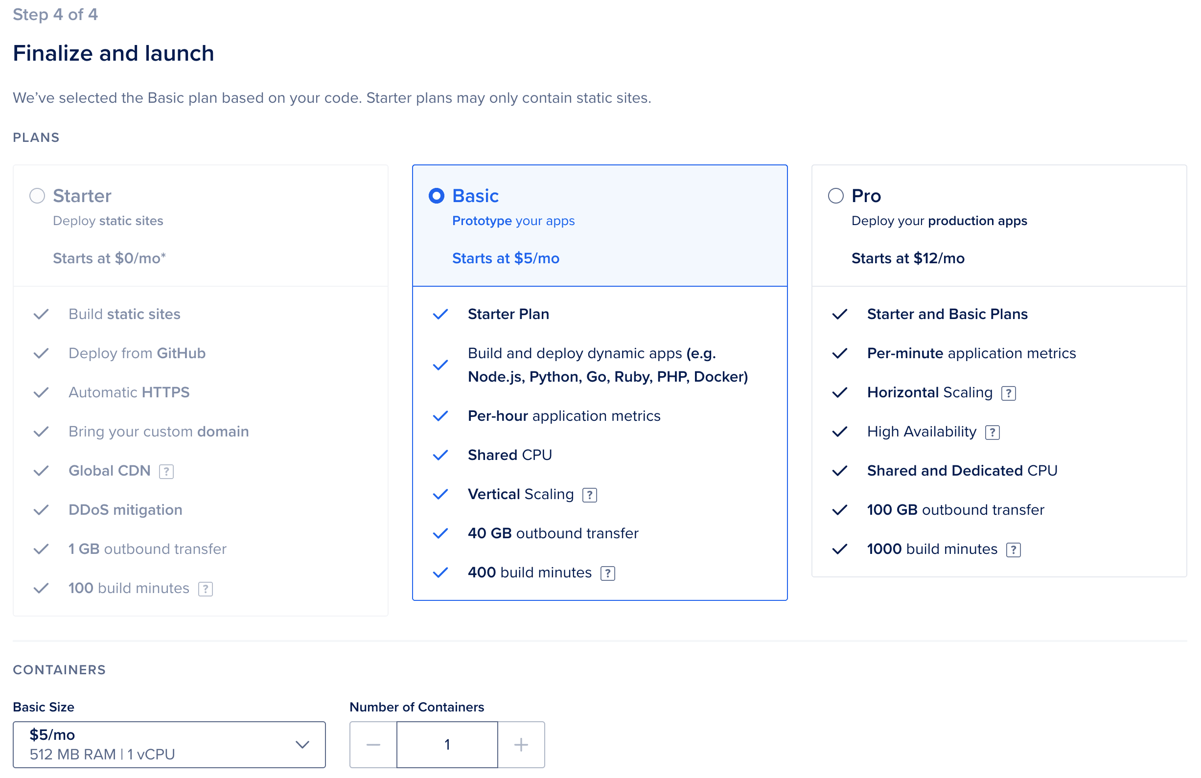 Droplet Grösse wählen